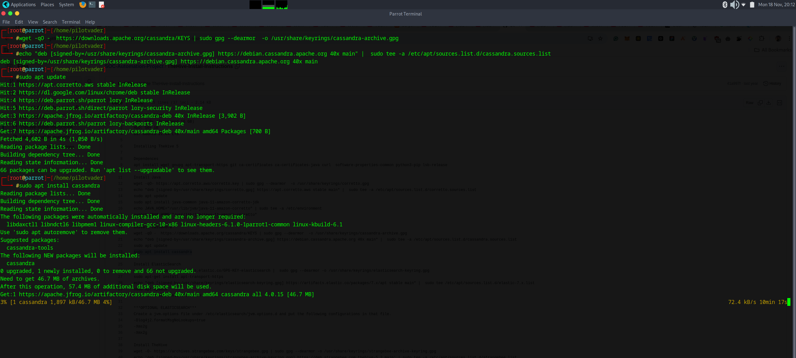 Cassandra Installation in Parrot OS